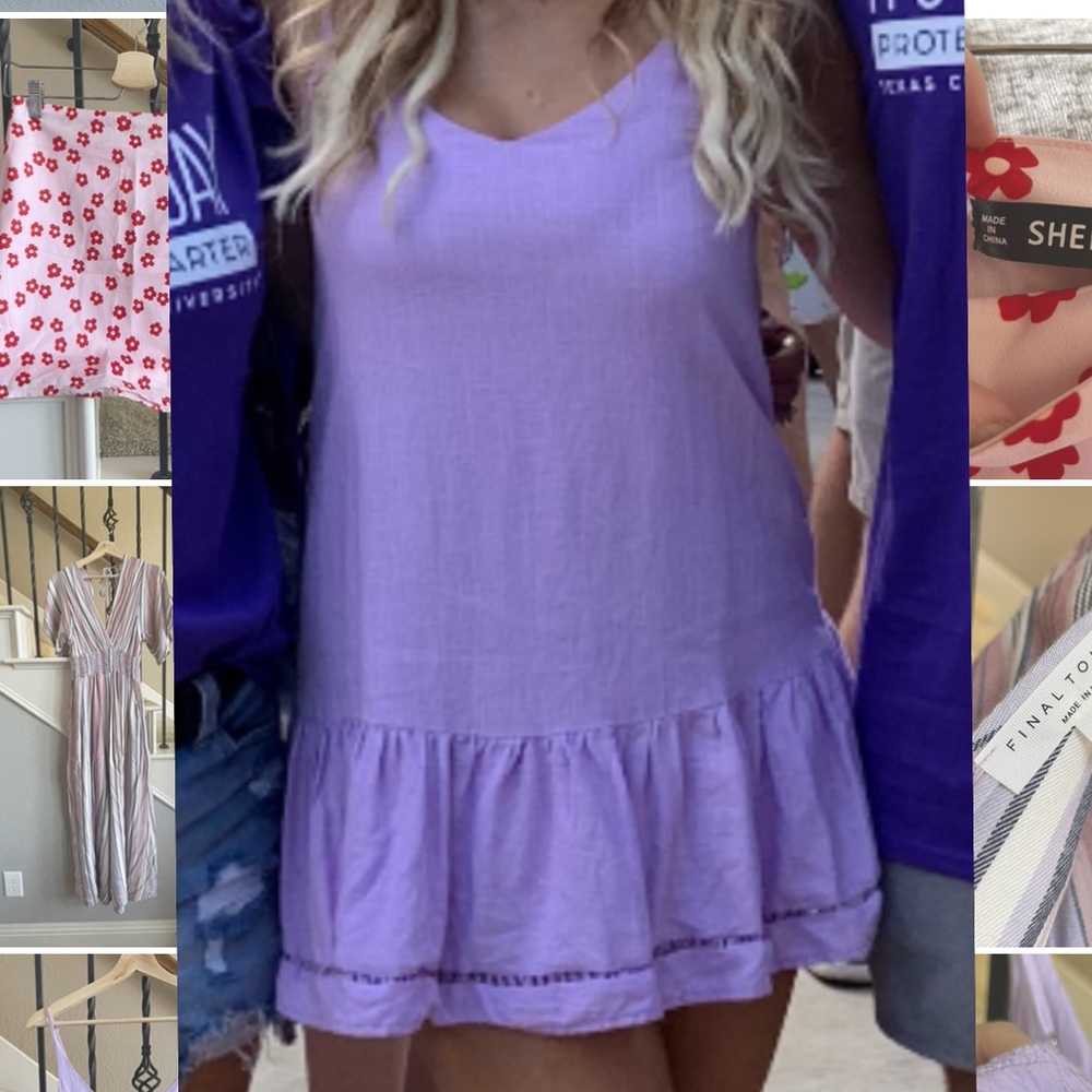 Purple mini dress - Picture 4 of 4